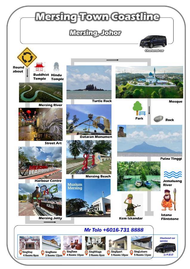Singsport Holiday House Mersing Eksteriør billede